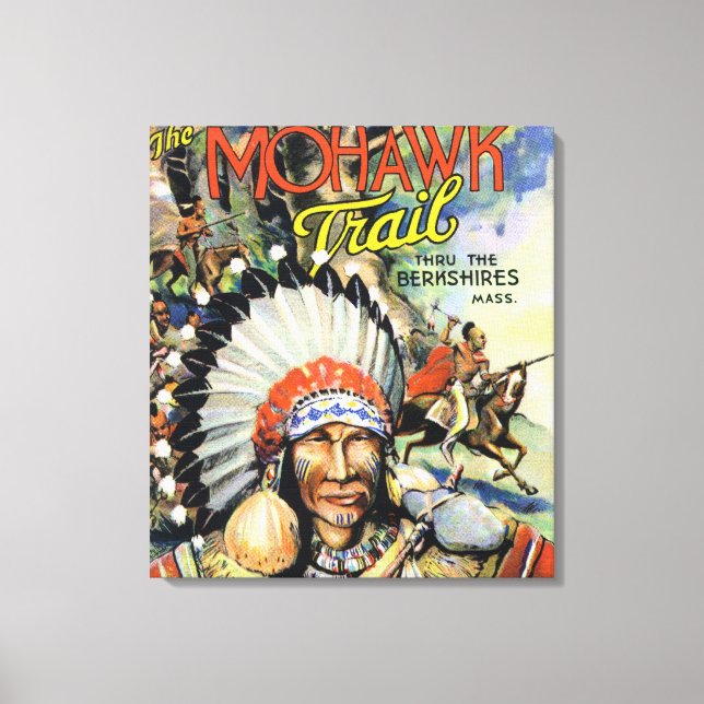 Mohawk Trail, Aussicht auf die Amerikanische Urein Leinwanddruck (Vorderseite)