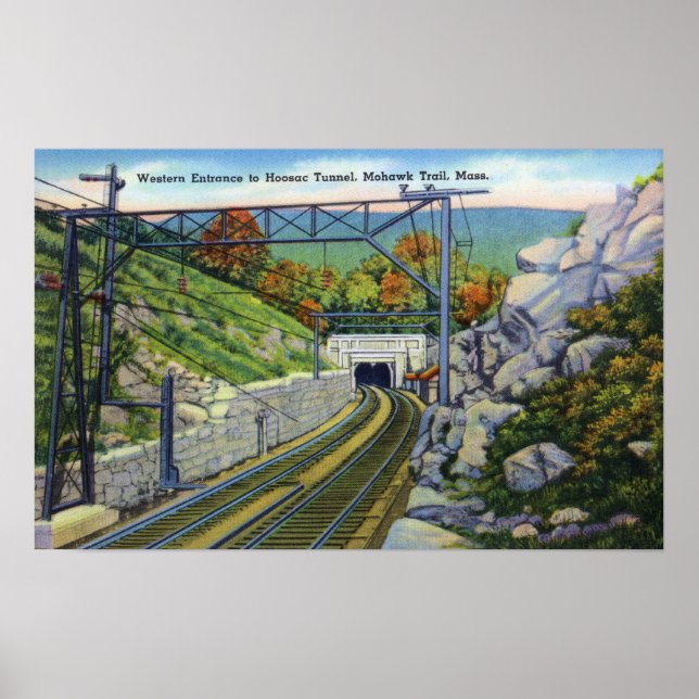 Mohawk Wanderweg Aussicht W. Eintritt nach Hoosac Poster (Vorne)