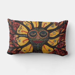 Mohegan Tree of Life und Sun Throw Pillow III Lendenkissen