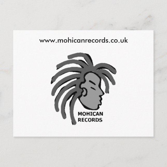 Mohican Platten Postkarten (Vorderseite)