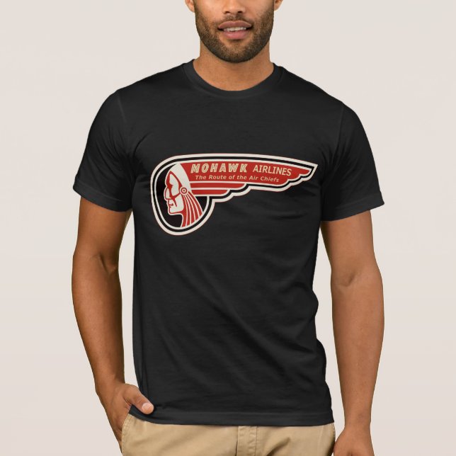 MOHIKANER-FLUGLINIEN T-Shirt (Vorderseite)