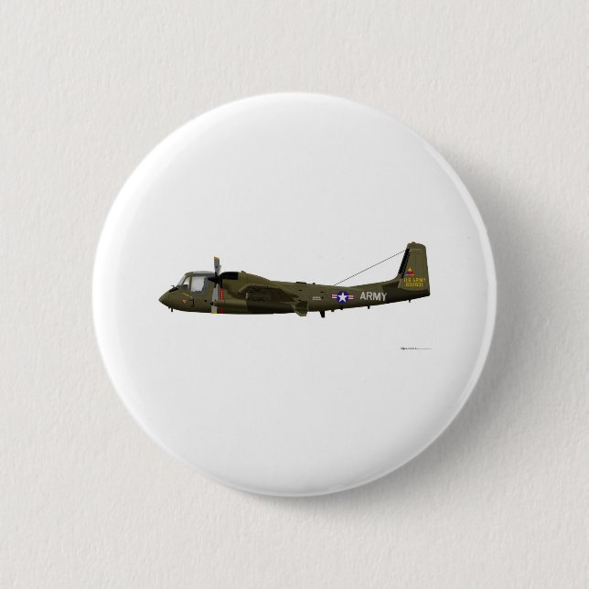 Mohikaner Grummans OV-1 Button (Vorderseite)