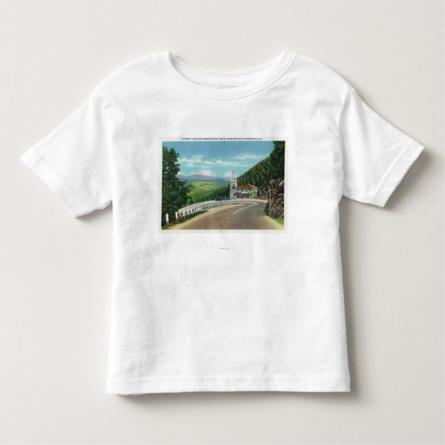 Mohikaner-Hinterhaarnadel-Drehung u. Aussichtsturm Kleinkind T-shirt (Vorderseite)