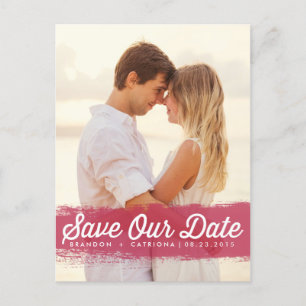 MOHN AQUARELL SPLASH SAVE THE DATE POSTKARTE