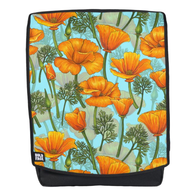Mohn aus Kalifornien Rucksack (Vorderseite)
