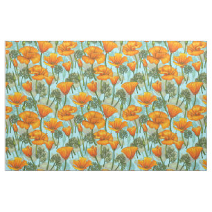 Mohn aus Kalifornien Stoff