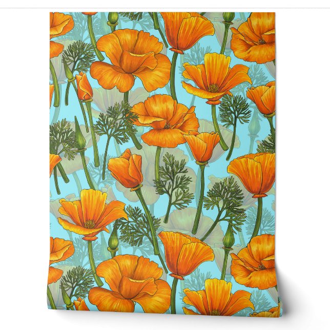 Mohn aus Kalifornien Tapete (Abrollen)
