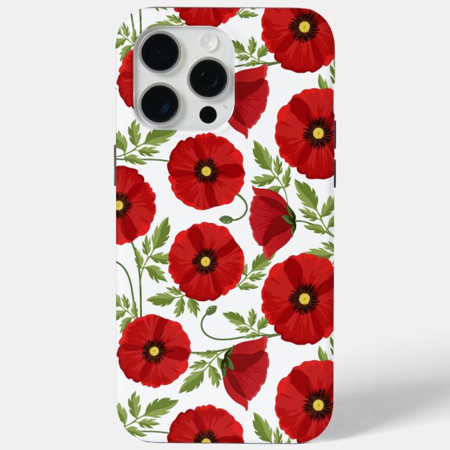 Mohn blüht fröhlich Sommer Blume Case-Mate iPhone Hülle (Rückseite)