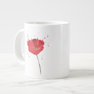 Mohn Blume 2 Jumbo-Tasse