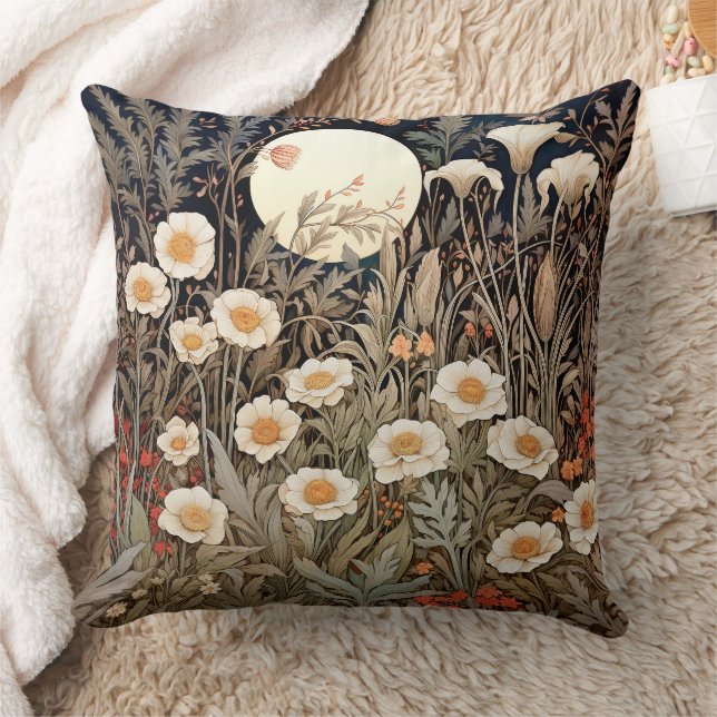 Mohn Blume Bauernhaus-Einrichtung Kissen Kopfkisse (Decke)
