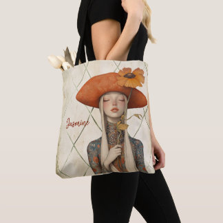 Mohn | Boho Art Personalisiert Tasche