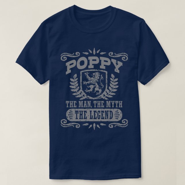 Mohn den Mann, den Mythos, den Legende T-Shirt (Design vorne)