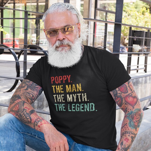 Mohn den Mann, den Mythos, den Legende T-Shirt (Von Creator hochgeladen)