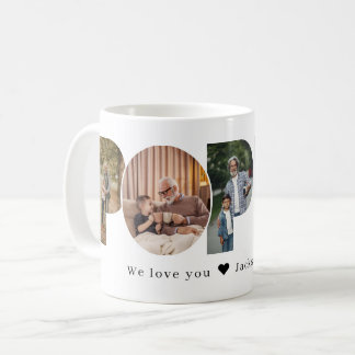 Mohn-Foto-Collage zum Vatertag Kaffeetasse