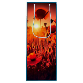 Mohn im Gegenlicht Geschenktüte Für Weinflaschen