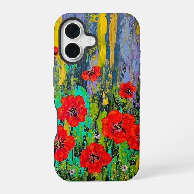 Mohn iPhone-Hülle iPhone 16 Hülle (Rückseite)