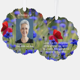 Mohn Kornblumen Wiese Gedenk Taschen Andenken Ornament Karte