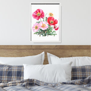 Mohn Leinwand Wandkunst