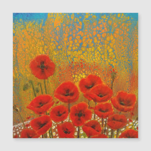 Mohn-Magnetkarte Magnetkarte
