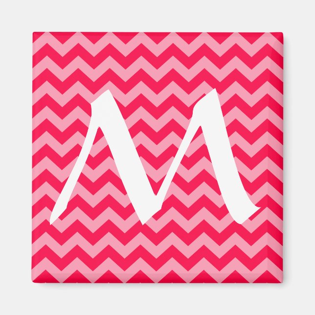 Mohn marokkanische Moods Chevrons Magnet (Vorne)