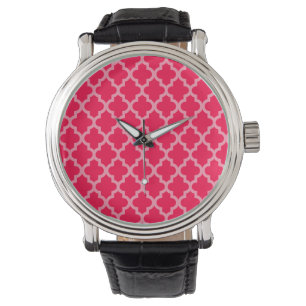 Mohn Marokkanischen Moods Quatrefolie Armbanduhr