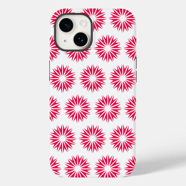 Mohn Modern Sunbursts Case-Mate iPhone Hülle (Rückseite)