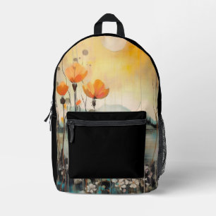 Mohn Mohnlandschaft Eigenname Bedruckter Rucksack