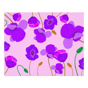 Mohn (Papaver somniferum) Lilac Fotodruck