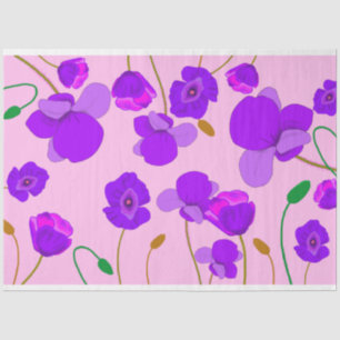 Mohn (Papaver somniferum) Lilac Seidenpapier