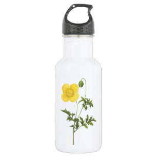 Mohn (Papaver sp.) von Redouté Trinkflasche