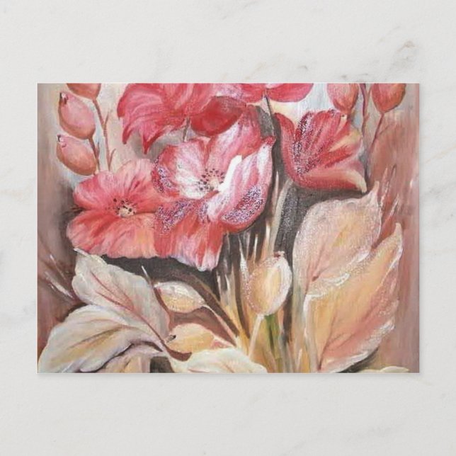 Mohn Postkarte (Vorderseite)