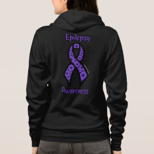 Mohn/Ribbon...Epilepsie Hoodie