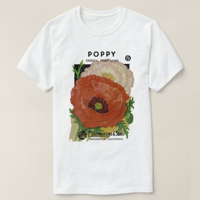Mohn T-Shirt (Design vorne)
