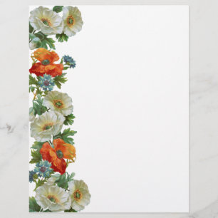 Mohn und Kornblumen Florales individuelles Flugbla Flyer