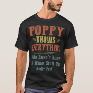 Mohn weiß alles T-Shirt