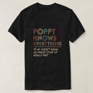 Mohn weiß alles Vintagen Mohnvater Tag G T-Shirt