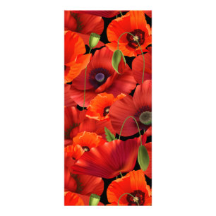 Mohn Werbekarte