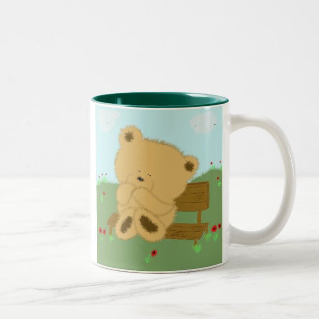 Mohnbär Zweifarbige Tasse (Rechts)