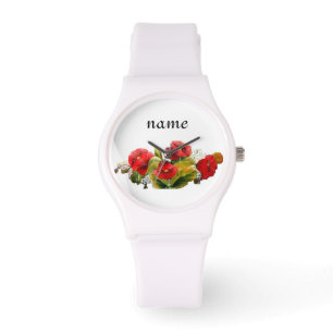 MOHNBLUME ARMBANDUHR