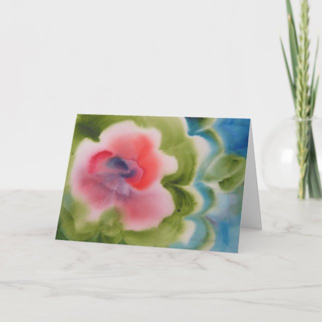 Mohnblume Notecard Karte (Vorderseite)