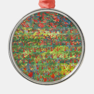 Mohnblumen 2012 silbernes ornament