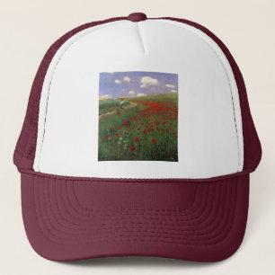 Mohnblumen auf dem Gebiet SZINYEI MERSE, Pál Truckerkappe