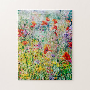Mohnblumen auf der Wiese Süße Naturlandschaft