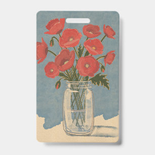 Mohnblumen Ausweis