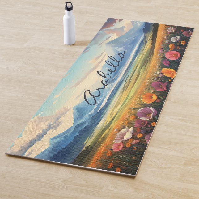 Mohnblumen Blume Naturschönheiten Yogamatte (Beispiel)