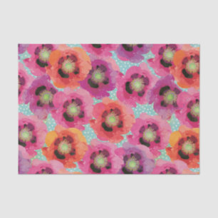 Mohnblumen-Blüten Seidenpapier