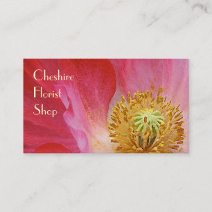 Mohnblumen-Florist Visitenkarte
