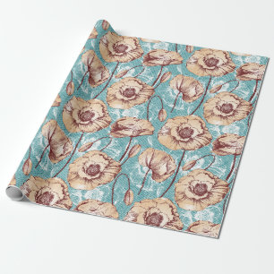 Mohnblumen Geschenkpapier