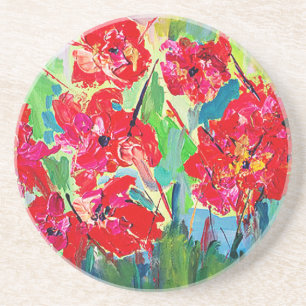 Mohnblumen Getränkeuntersetzer