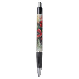 Mohnblumen in Aquarellen Kugelschreiber